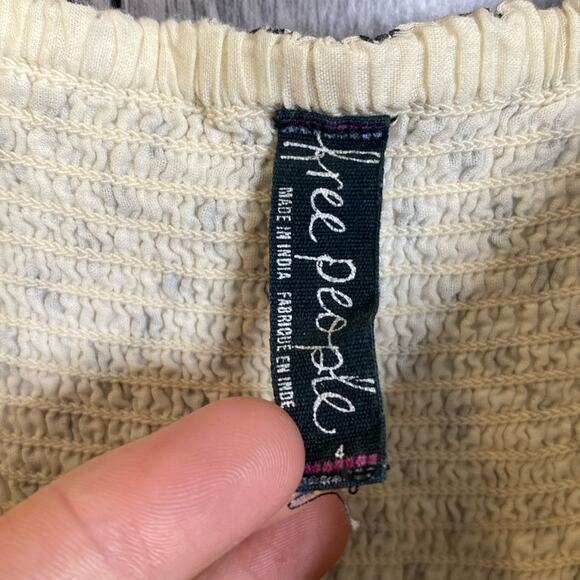 Free People Y2K Floral Polka Dot Mini Dress Women's 4 - Picture 3 of 7